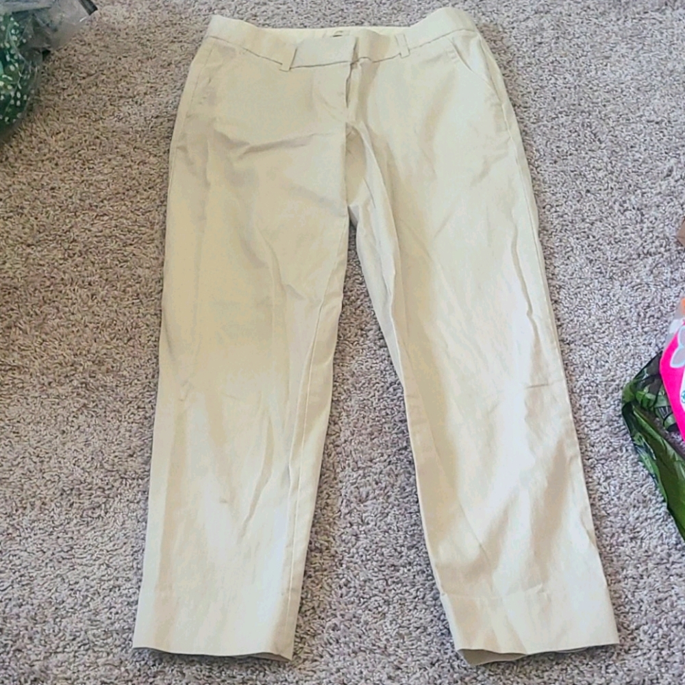 Jcrew white chino size 0